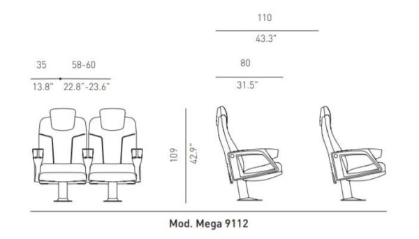 Megaseat C2 Dimensiones
