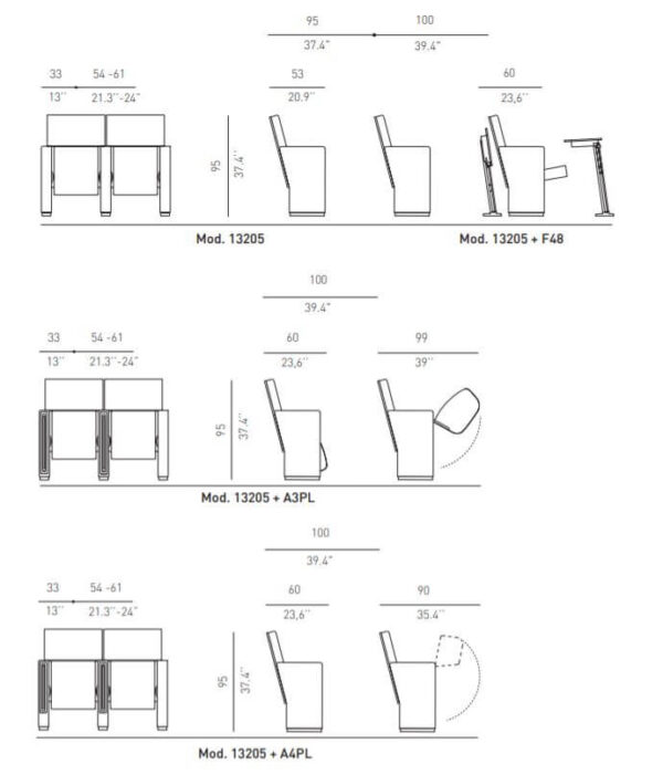 Butaca Virtus Dimensiones