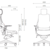 Silla de Oficina WAU Dimensiones